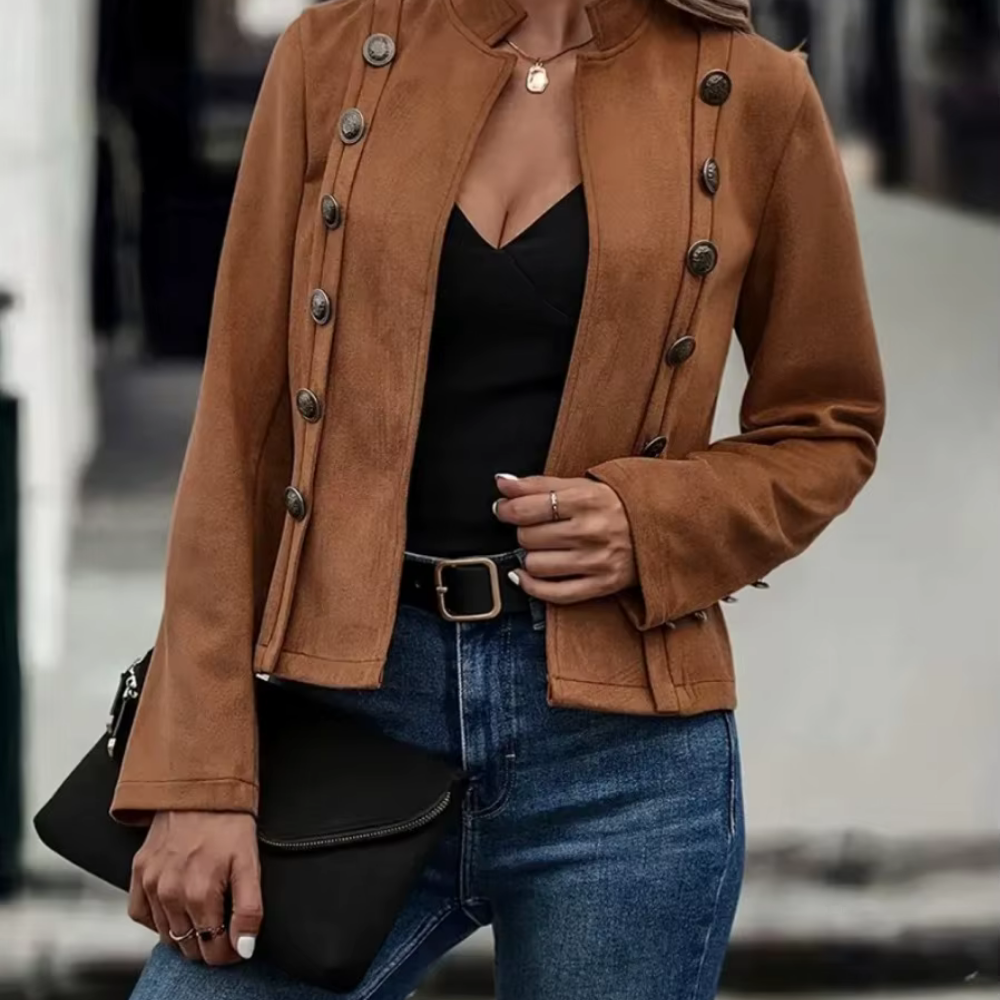 Elegante Damen Jahrgang Übergangsjacke – Zeitlose Vielseitigkeit für jeden Anlass 0