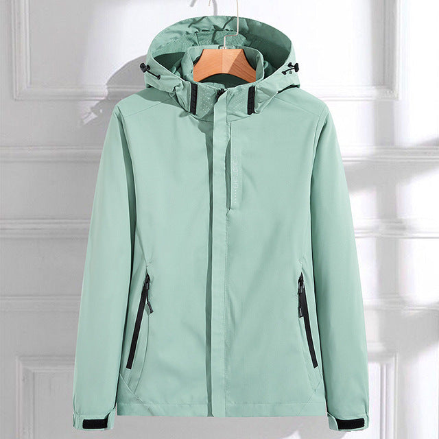 Elegante Damen Regenjacke mit Kapuze – Stilvoller Wetterschutz für jede Gelegenheit 0