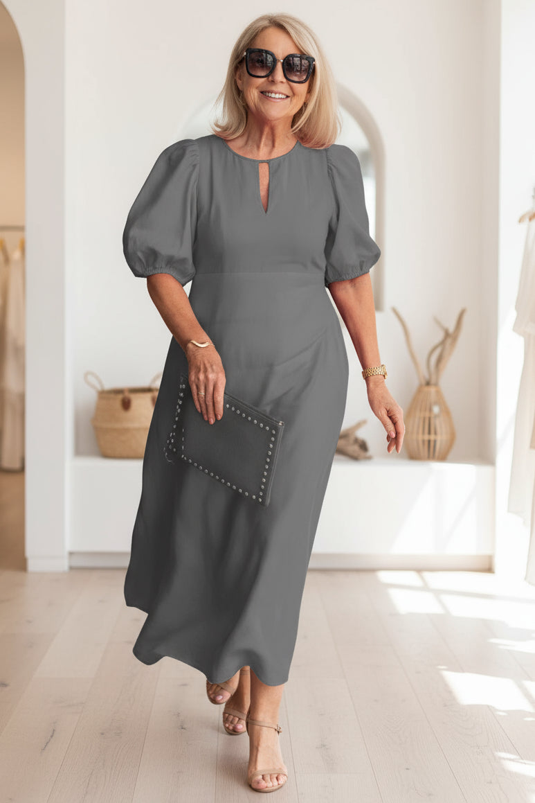 Elegantes Maxikleid mit Puffärmeln: Stilvoll für besondere Anlässe 3