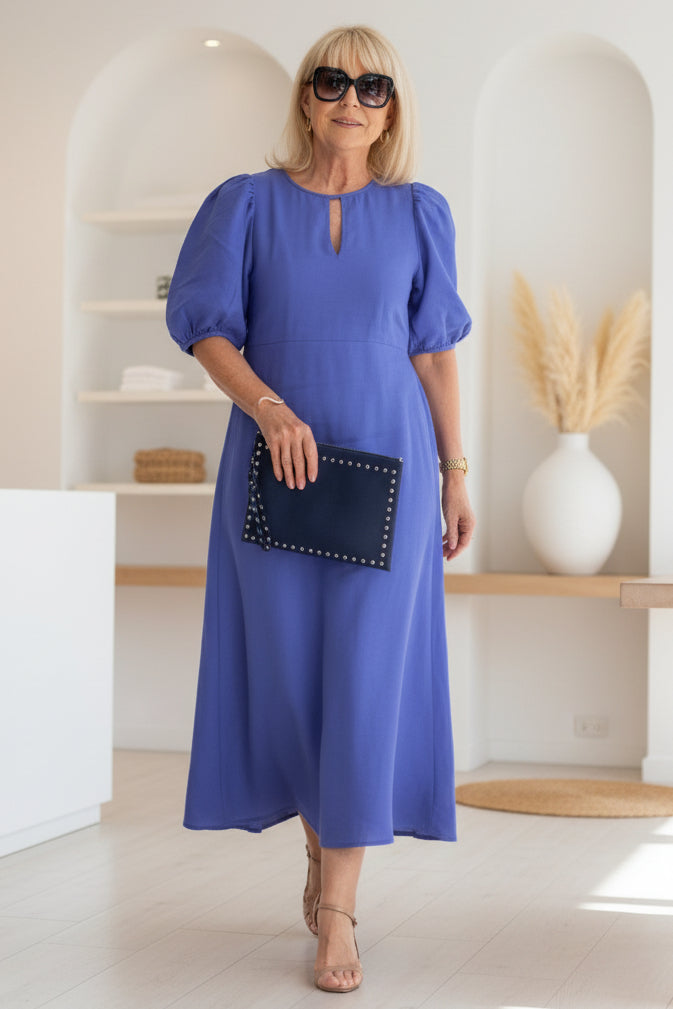 Elegantes Maxikleid mit Puffärmeln: Stilvoll für besondere Anlässe 6