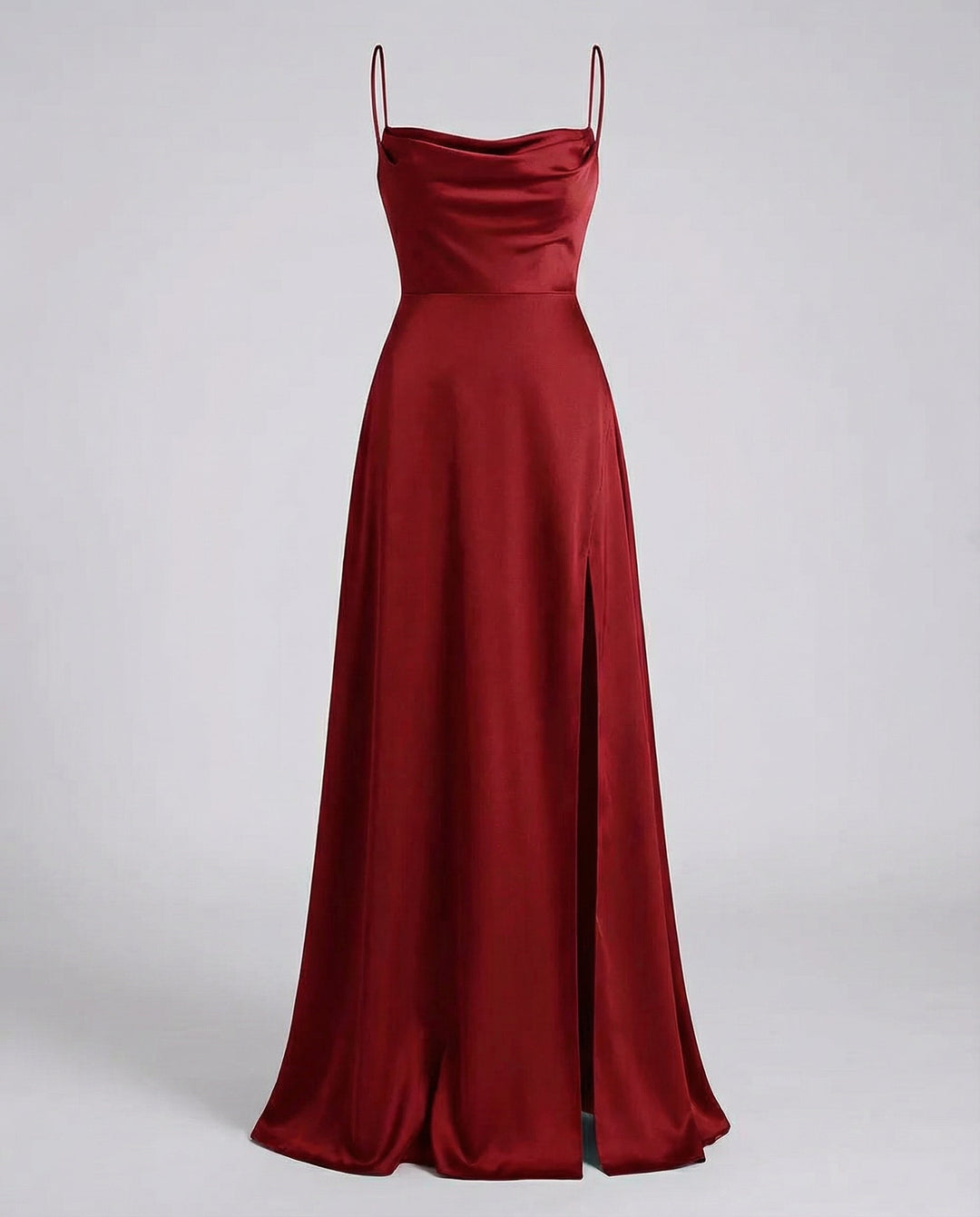 Elegantes Seiden Maxikleid Damen 1