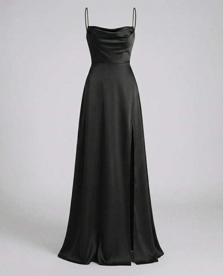 Elegantes Seiden Maxikleid Damen 10