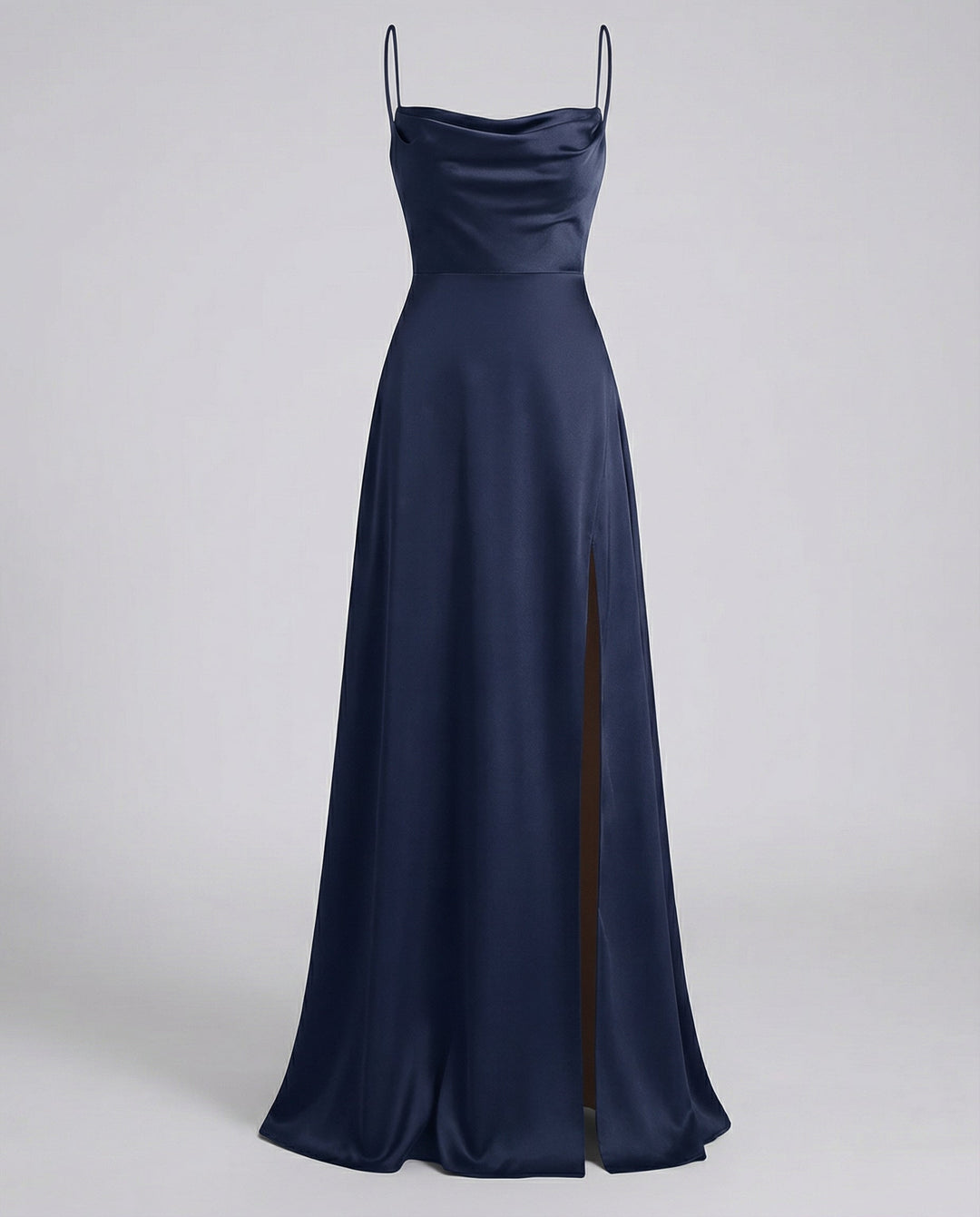 Elegantes Seiden Maxikleid Damen 5