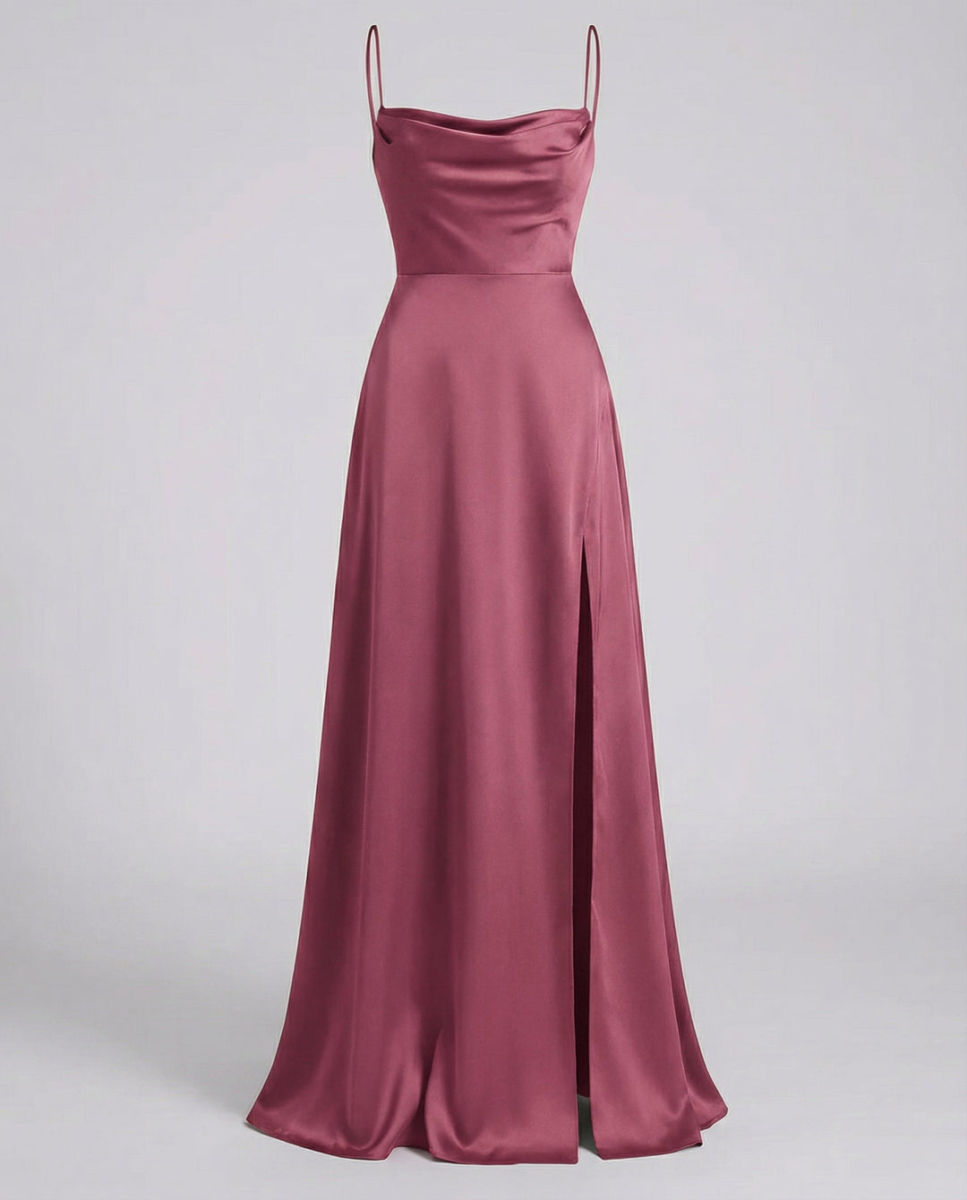 Elegantes Seiden Maxikleid Damen 7