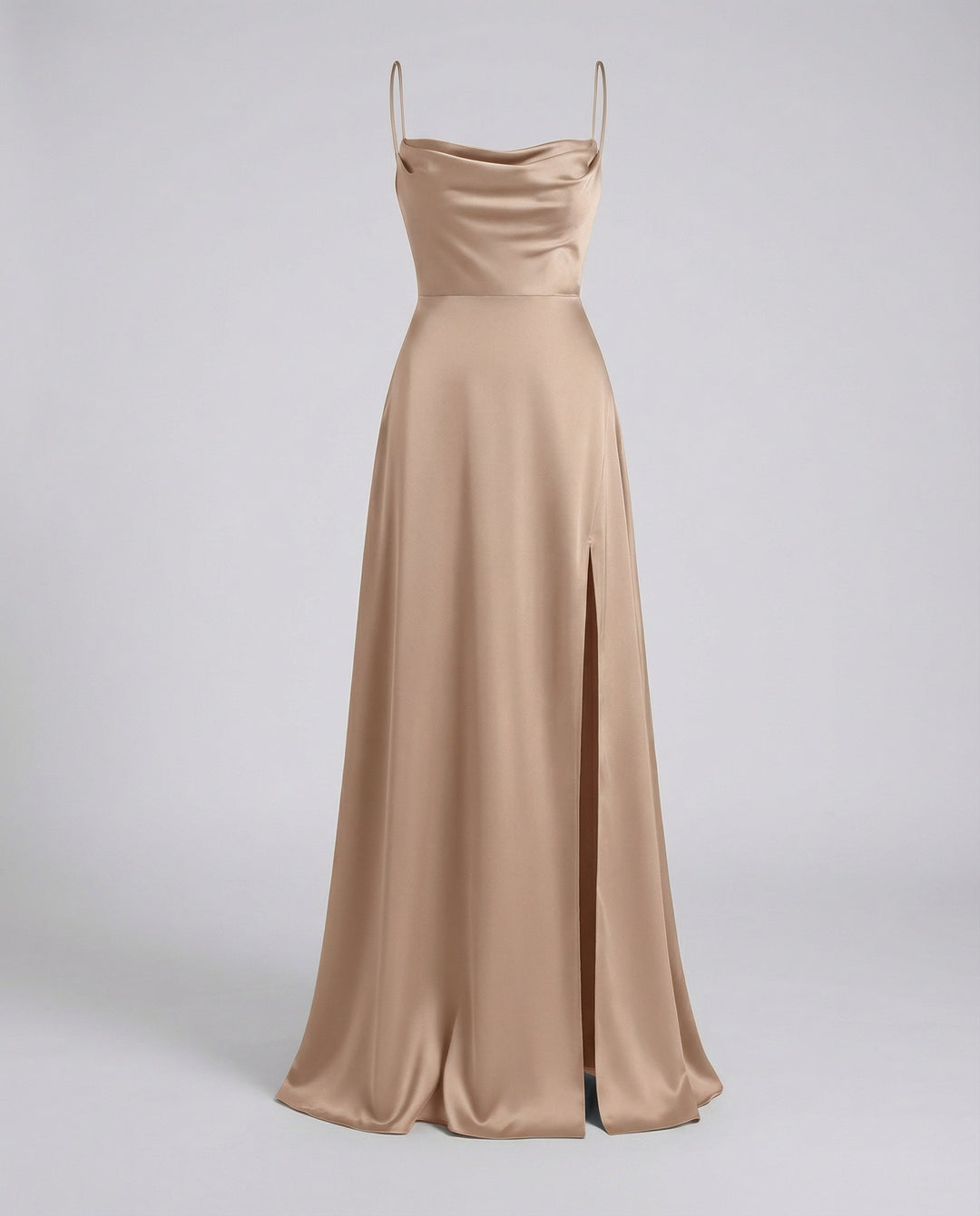 Elegantes Seiden Maxikleid Damen 8