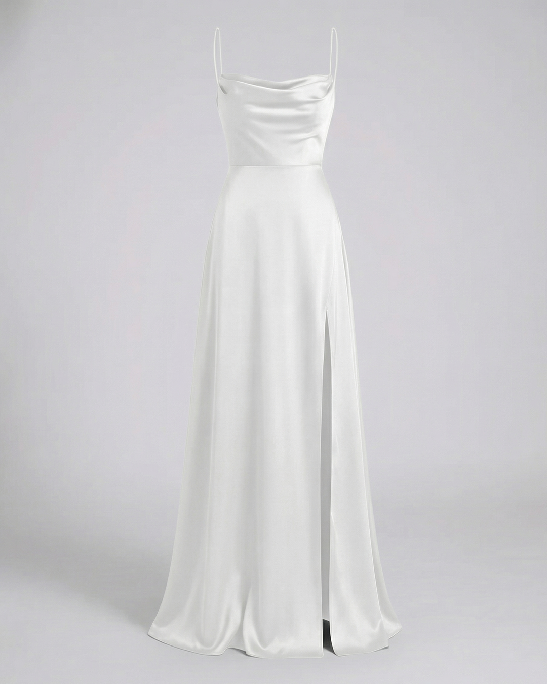 Elegantes Seiden Maxikleid Damen 9