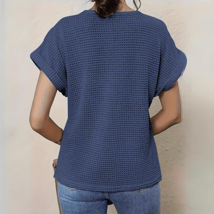 Damenbluse mit Spitze im Ibiza-Stil