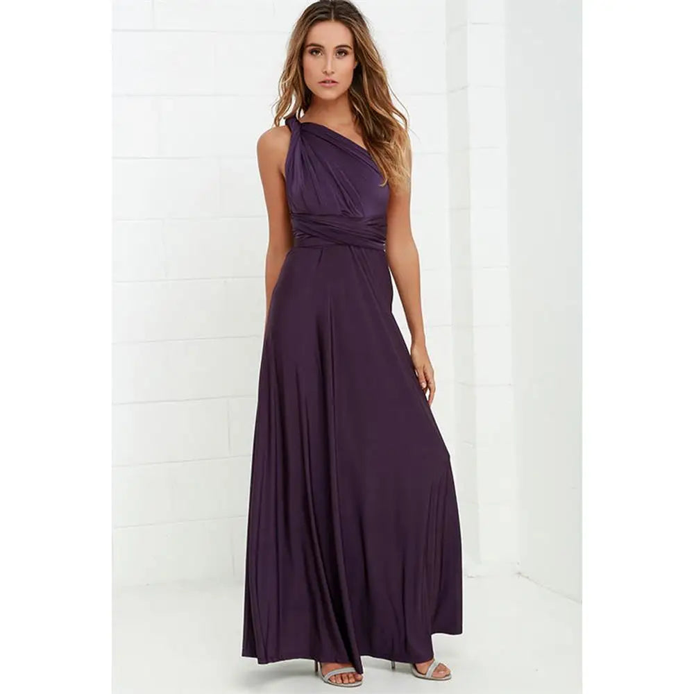 Damen Ärmelloses V-Ausschnitt Fließendes Anlasskleid – Elegante Party Mode