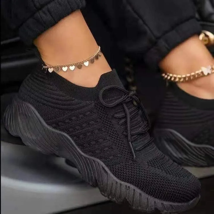Damen Orthopädische Mesh Schnür-Sneaker – Atmungsaktive Komfort Turnschuhe