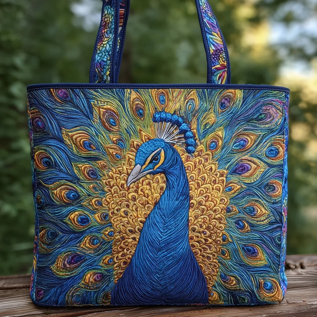 Handtasche Damen: Handgefertigte Pfauentasche für Stil im Alltag 0