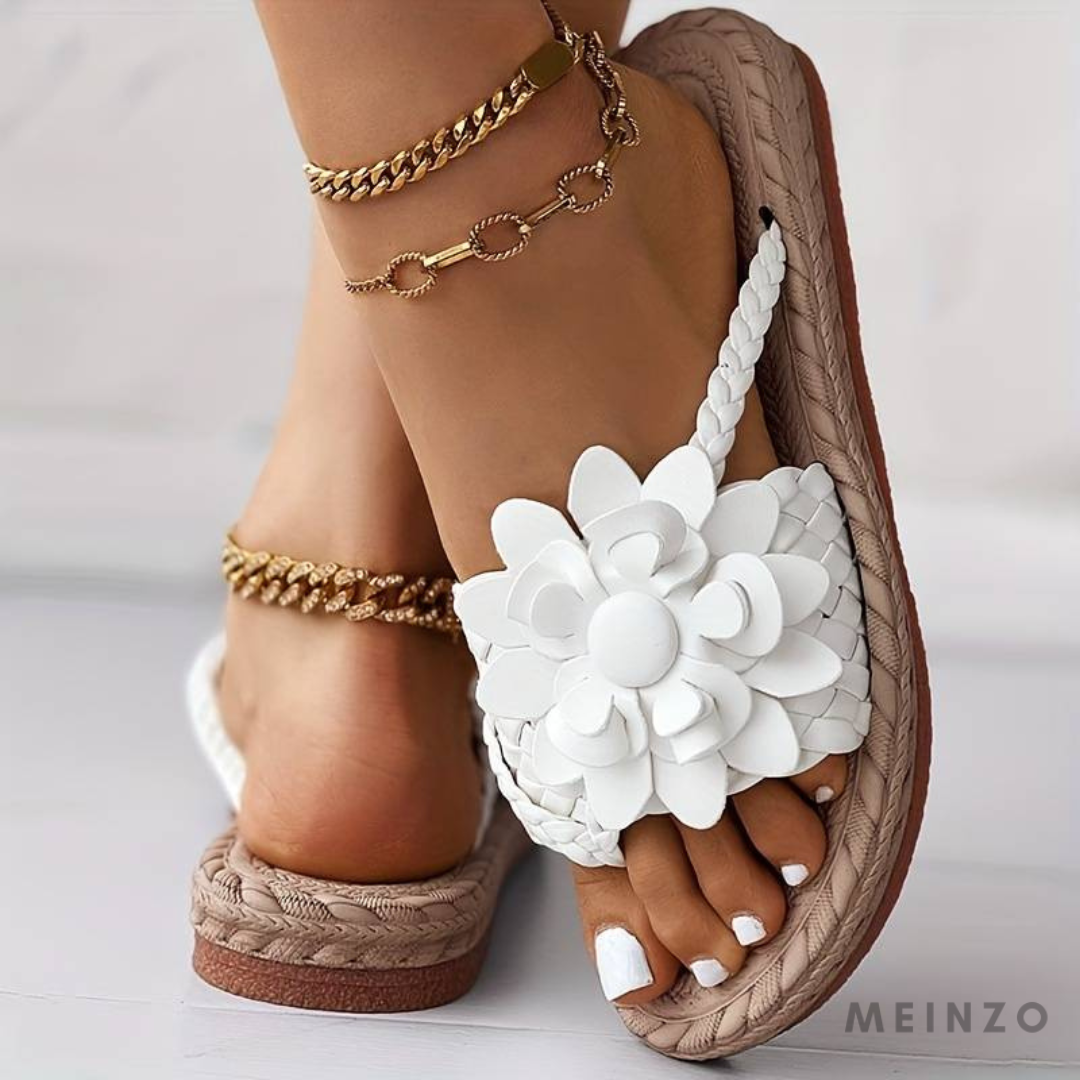 Heidi-Mode | Damen-Sandalen mit Offener Zehenspitze und Eleganten Geflochtenen Riemen 3