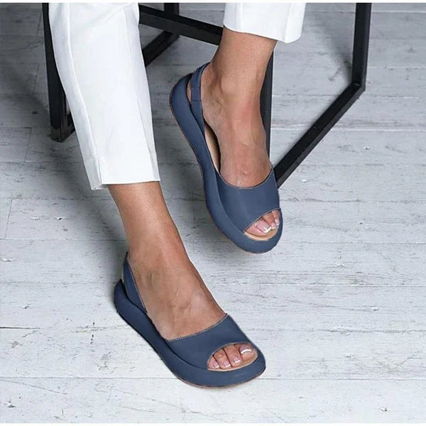 Heidi-Mode | Damen Bequeme Schlichte Sandalen Freizeit 3