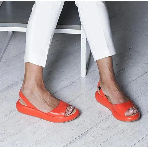 Heidi-Mode | Damen Bequeme Schlichte Sandalen Freizeit 4