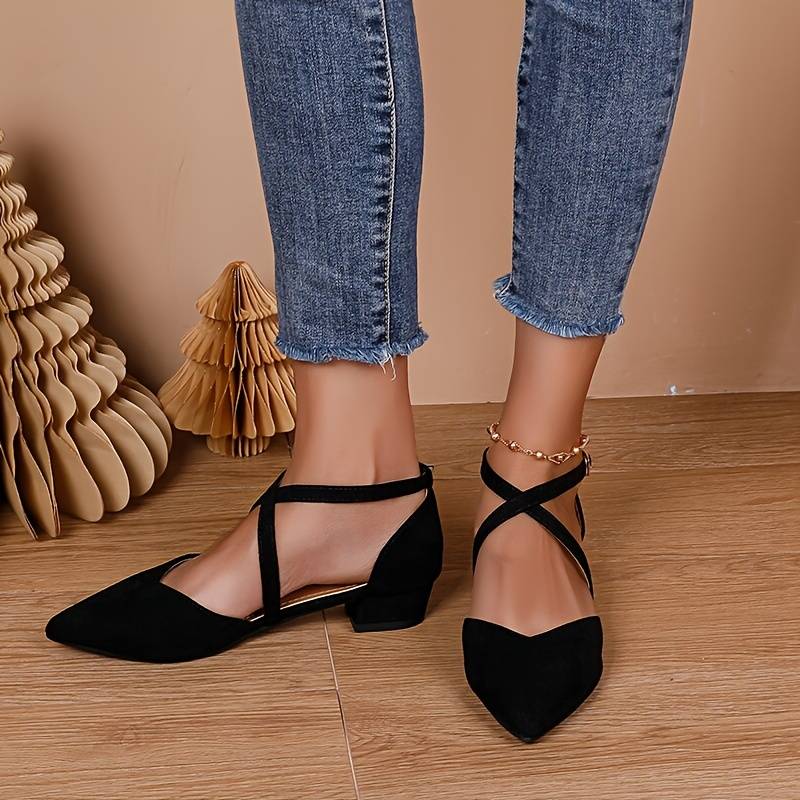 Heidi-Mode | Damen Niedrige Absatz Sandalen Stilvoll 0