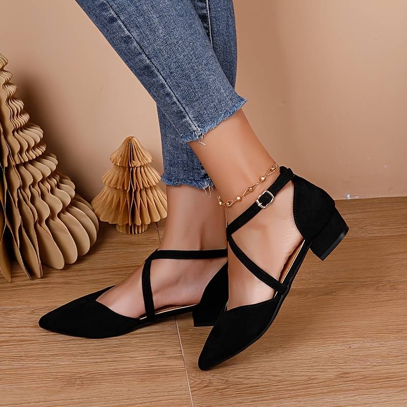 Heidi-Mode | Damen Niedrige Absatz Sandalen Stilvoll 1