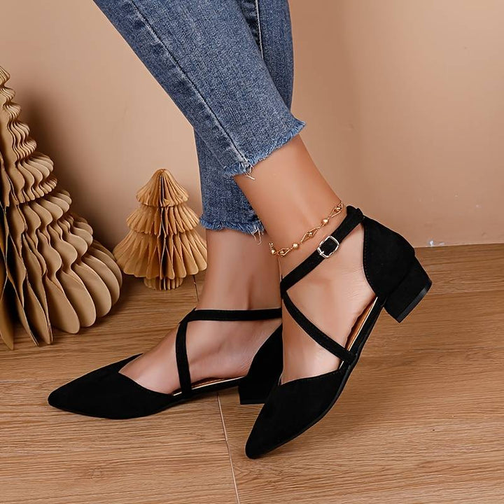 Heidi-Mode | Damen Niedrige Absatz Sandalen Stilvoll 1