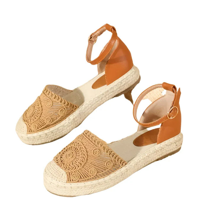 Heidi-Mode | Damen Sommer Knöchelriemen Sandalen Boho 2