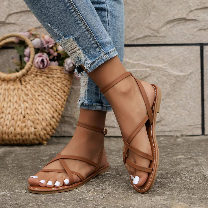 Heidi-Mode | Elegante Römische Strand Modische Sandalen Damen Sommer 2