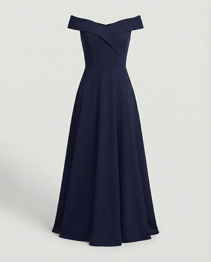 Heidi-Mode | Elegantes Off-Shoulder Langes Catwalk Abendkleid 5