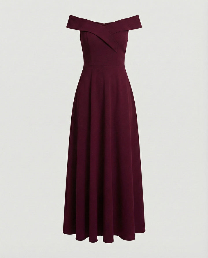 Heidi-Mode | Elegantes Off-Shoulder Langes Catwalk Abendkleid 6