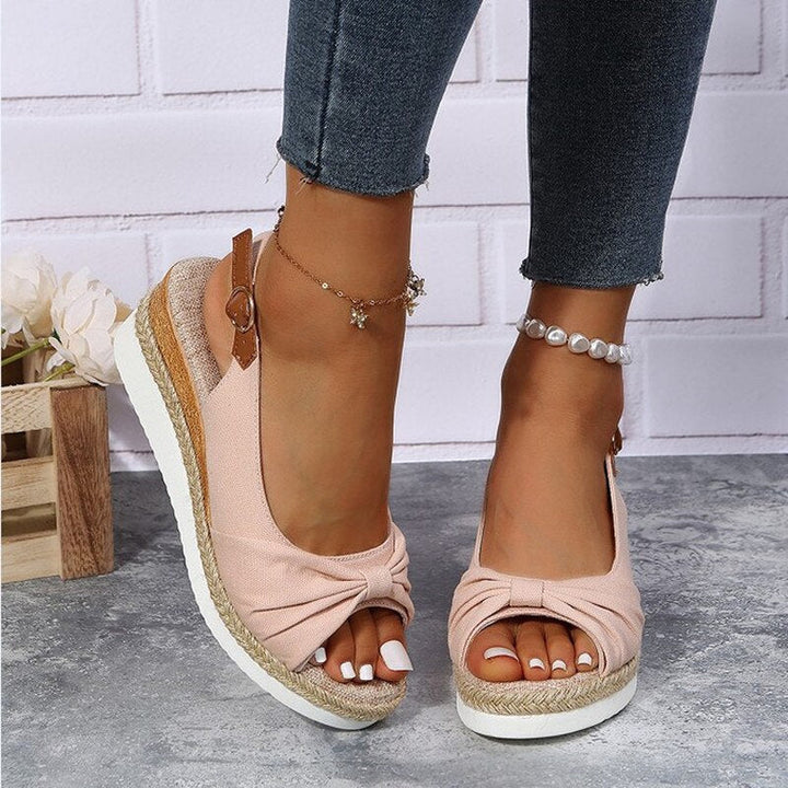 Heidi-Mode | Orthopädische Peep-Toe Wedges 0
