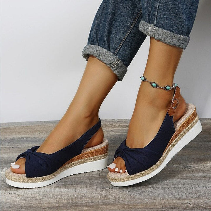 Heidi-Mode | Orthopädische Peep-Toe Wedges 1