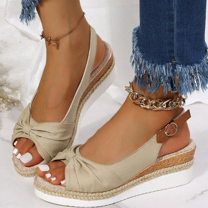 Heidi-Mode | Orthopädische Peep-Toe Wedges 2