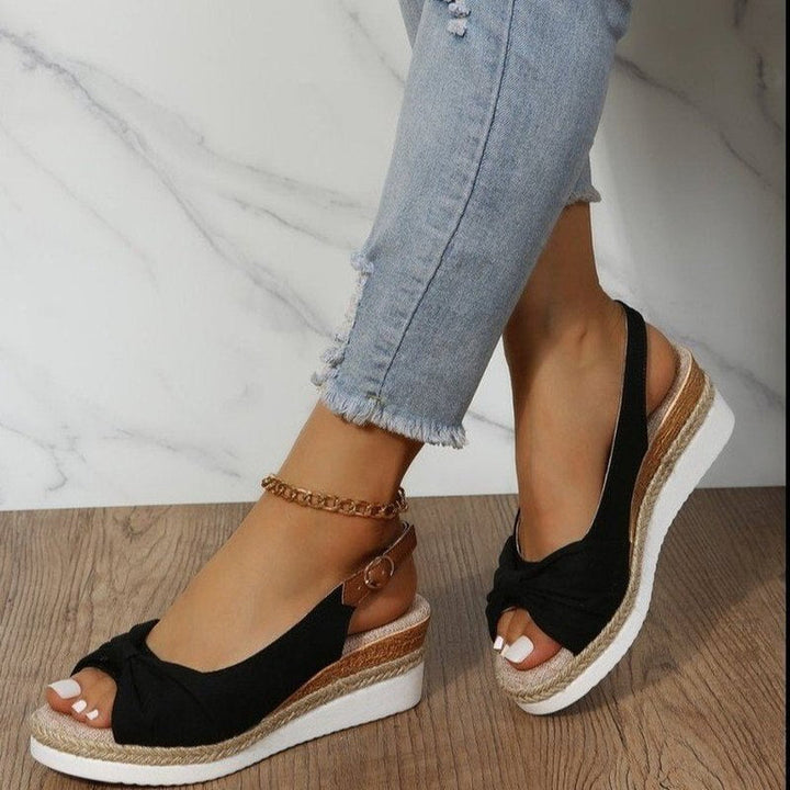 Heidi-Mode | Orthopädische Peep-Toe Wedges 3