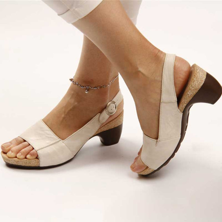 Heidi-Mode | Orthopädische Sandalen mit Absatz Stilvoller Komfort und Unterstützung 2