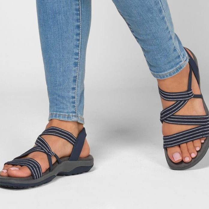 Heidi-Mode |  Orthopädische Bequeme Riemchensandalen In Übergröße für Die Freizeit | Riemchensandalen mit Weicher Sohle für Den Sommer für Damen 5