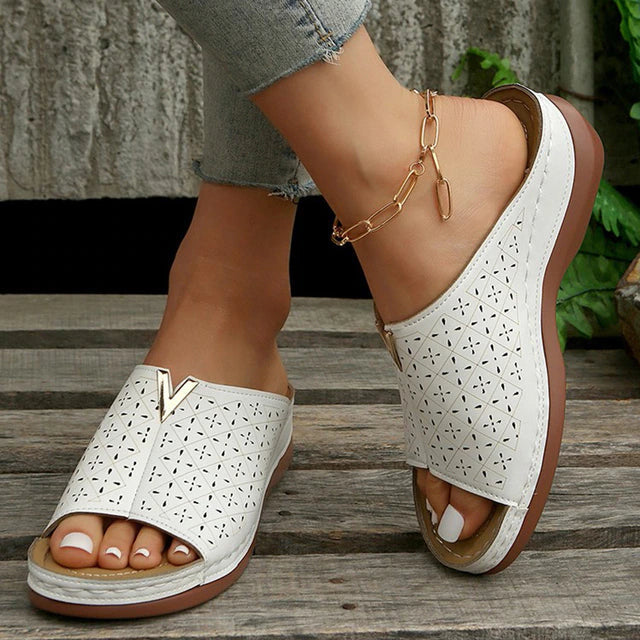 Heidi - Orthopädische flache Riemchensandalen 2