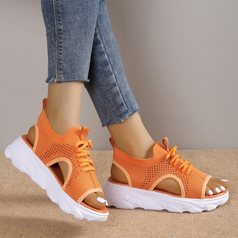 Heidi Atmungsaktive Plateausandalen 3