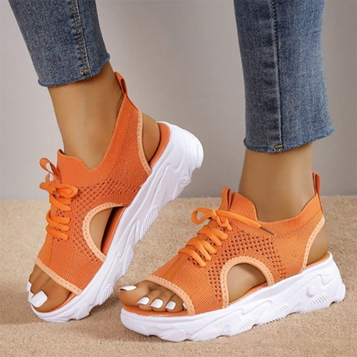 Heidi Atmungsaktive Plateausandalen 5