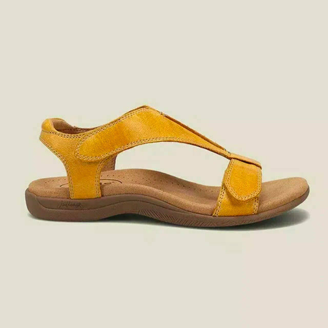 Heidi Einfarbige Sandalen Mit Klettverschluss 3