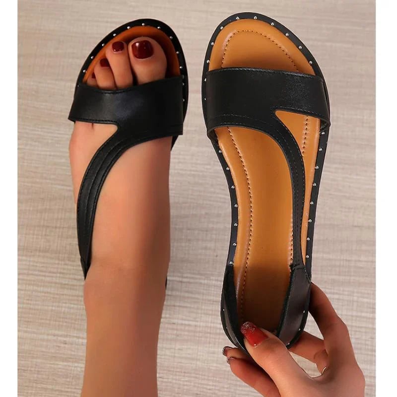 Heidi Steppers | Sandalen mit bezogenem Absatz 1