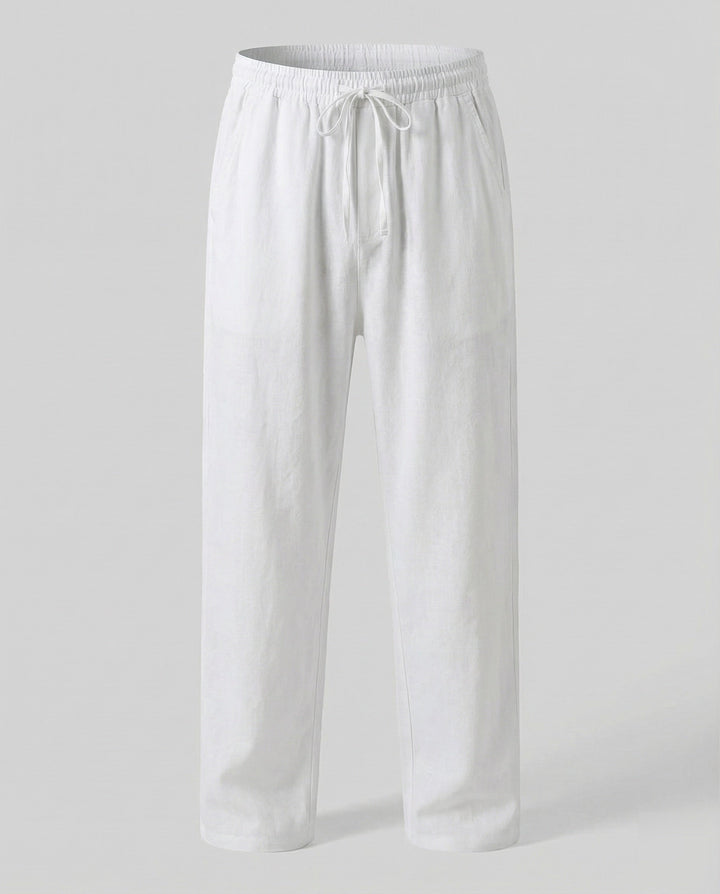 Herren lässige Leinen-Loungehose im Zen-Stil 0