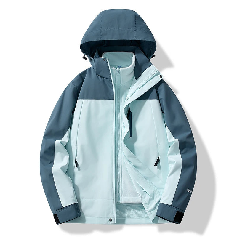 Herren und Damen Skijacke mit Kapuze – Funktionalität trifft auf modernes Design 0