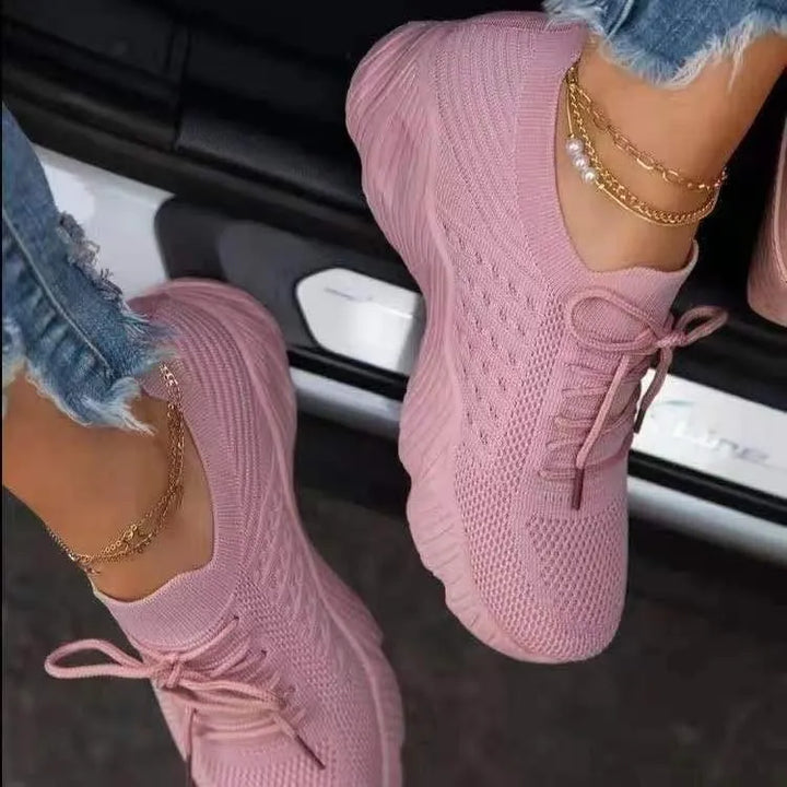 Damen Orthopädische Mesh Schnür-Sneaker – Atmungsaktive Komfort Turnschuhe