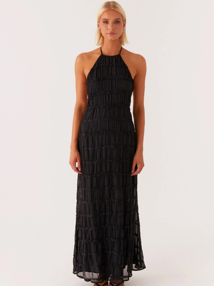 Halter Neck Raffung Kleid Für Damen