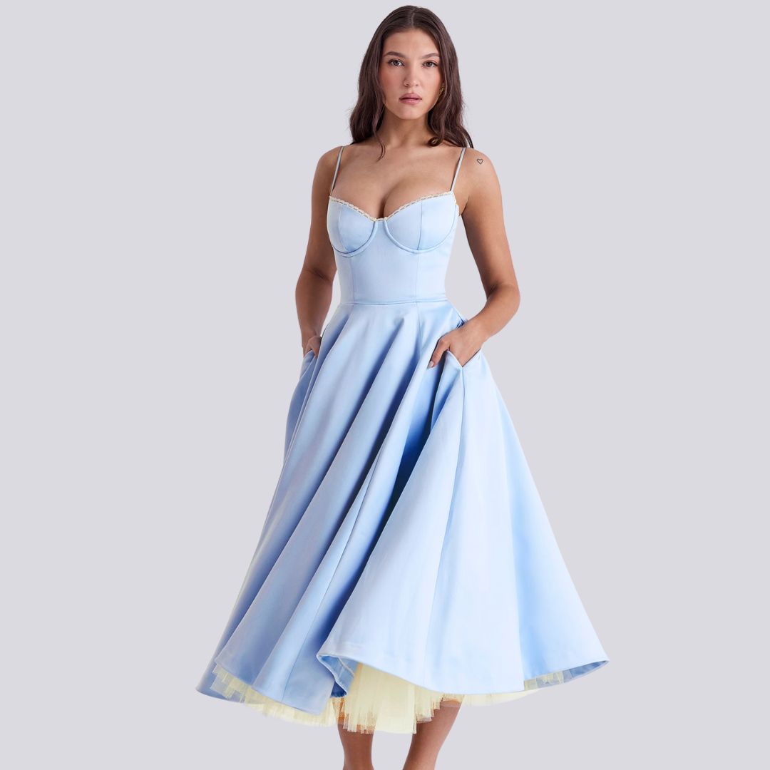 Ärmelloses Korsettkleid Für Damen