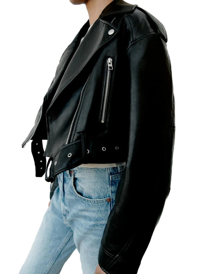 Klassische Damen Bikerjacke – Urbaner Stil für Jeden Tag 3
