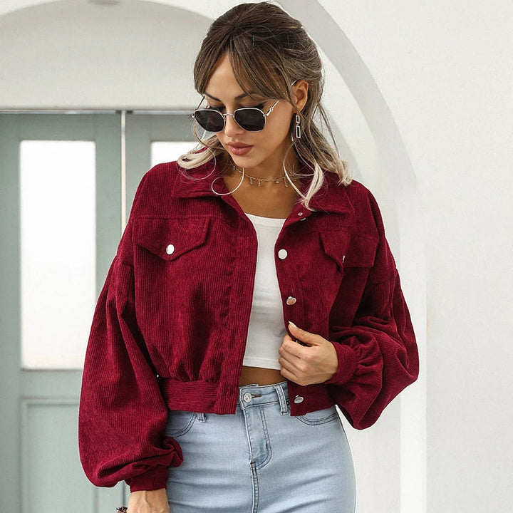 Kurze Cord Jacke für Damen – Lässiger Retro-Look für jeden Anlass 7