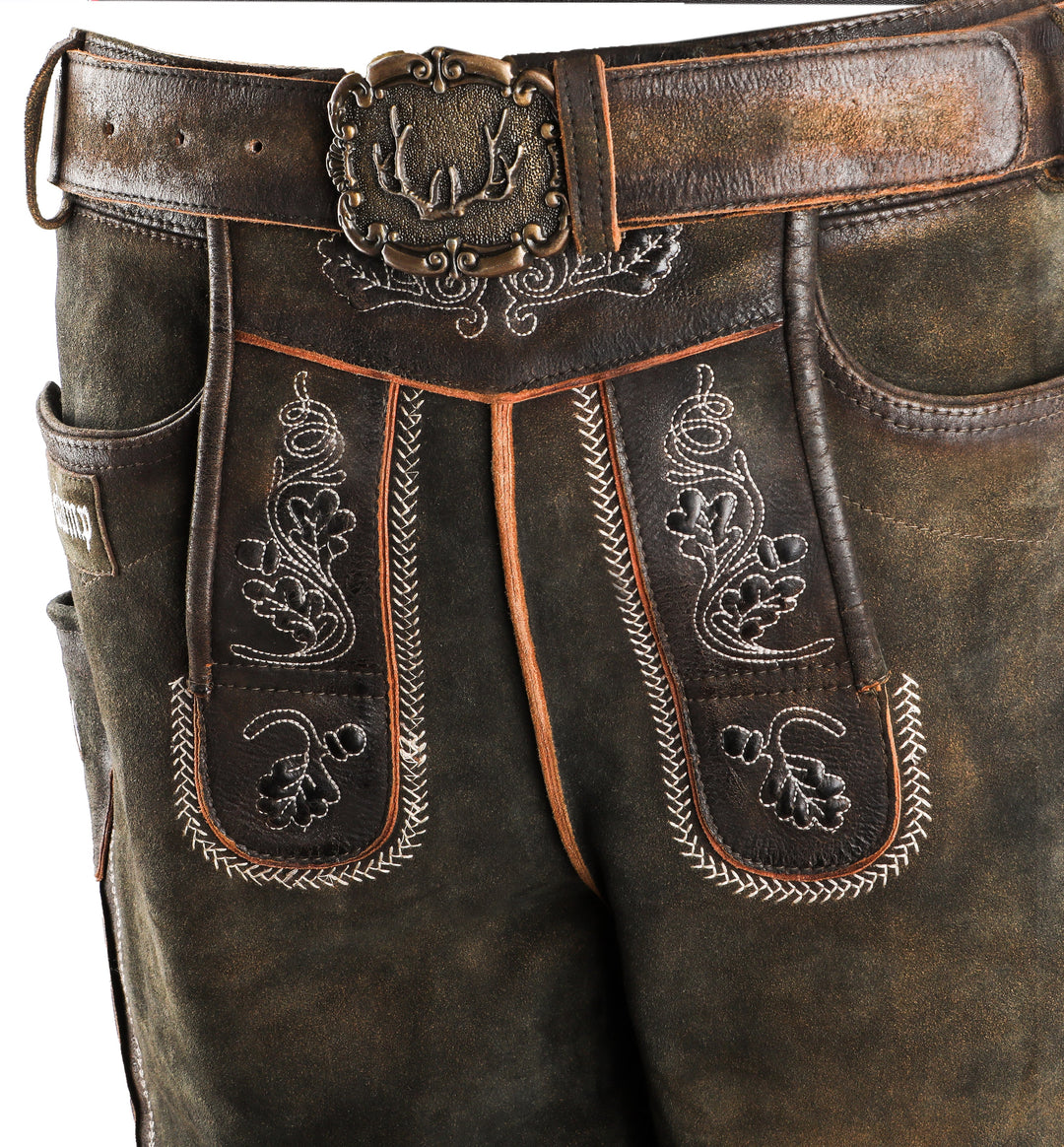Traditionelle Herren-Lederhose aus echtem Leder