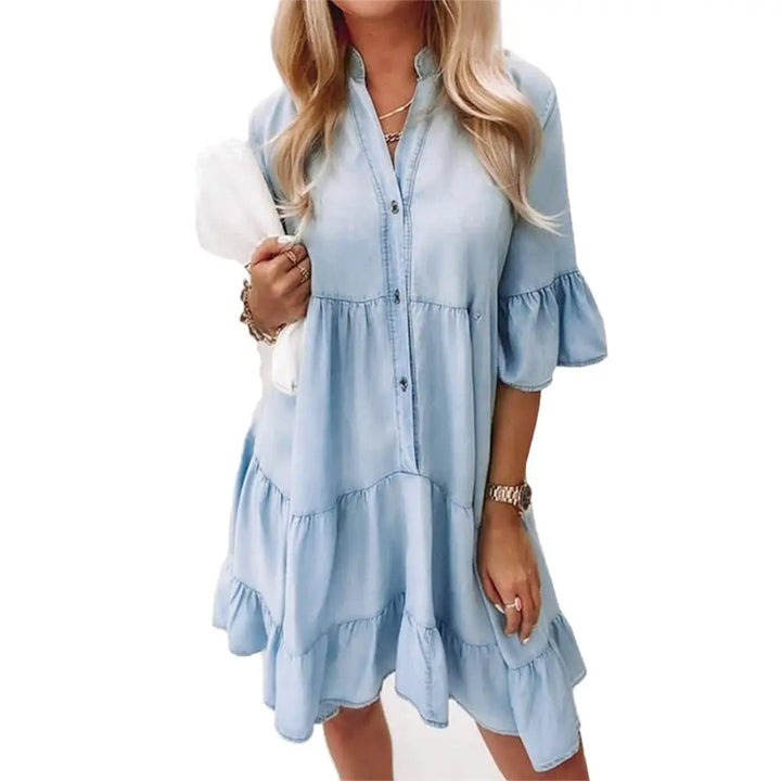 Lockeres Jeanskleid Elegant 1