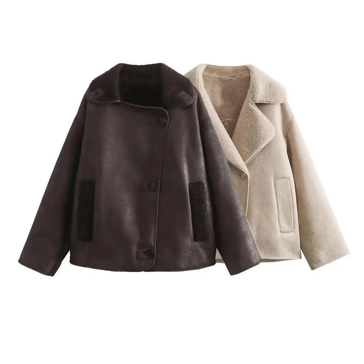 Luxuriöse Fleece Jacke für Damen | Eleganz und Komfort für die kalte Jahreszeit 4