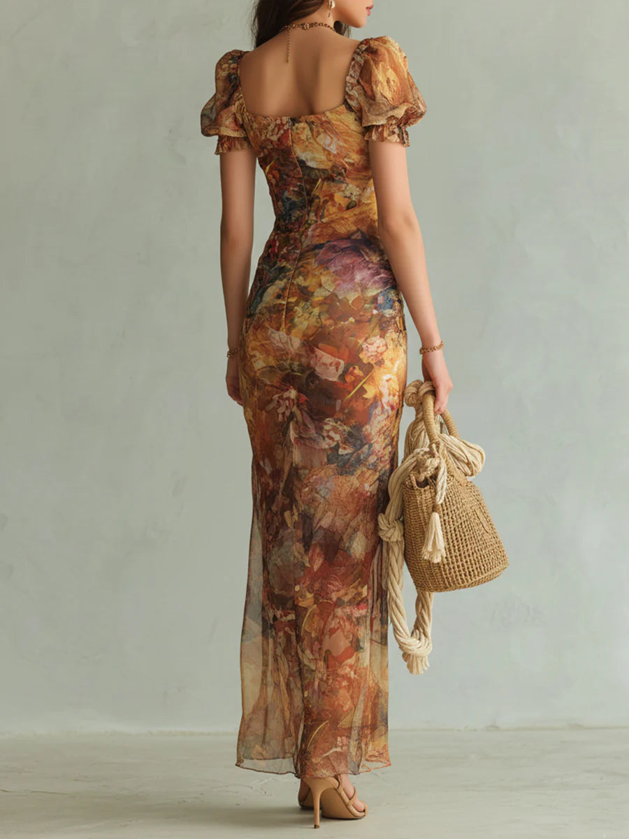 Maxikleid Sommer mit Boho-Print: Eleganz und Komfort für Feste 1