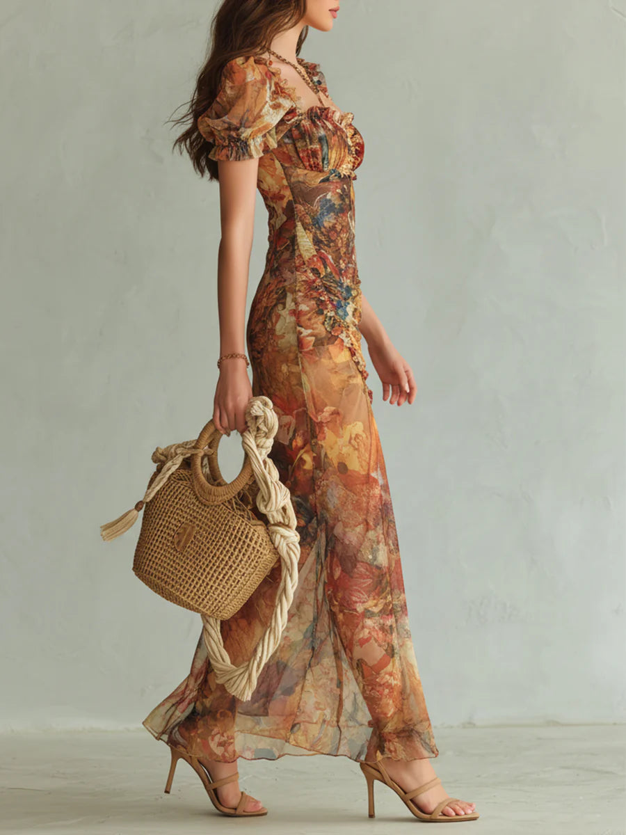 Maxikleid Sommer mit Boho-Print: Eleganz und Komfort für Feste 2