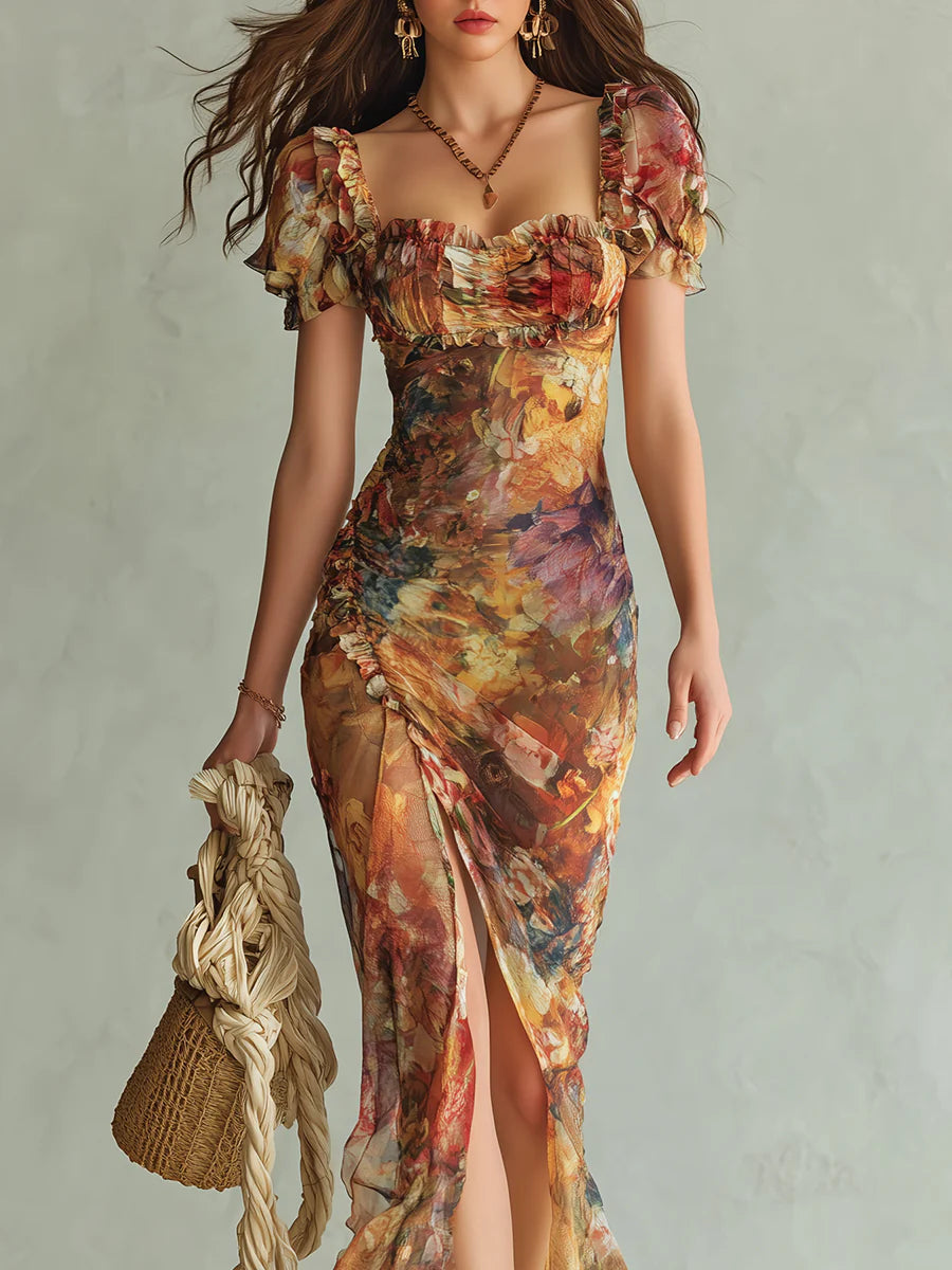Maxikleid Sommer mit Boho-Print: Eleganz und Komfort für Feste 3