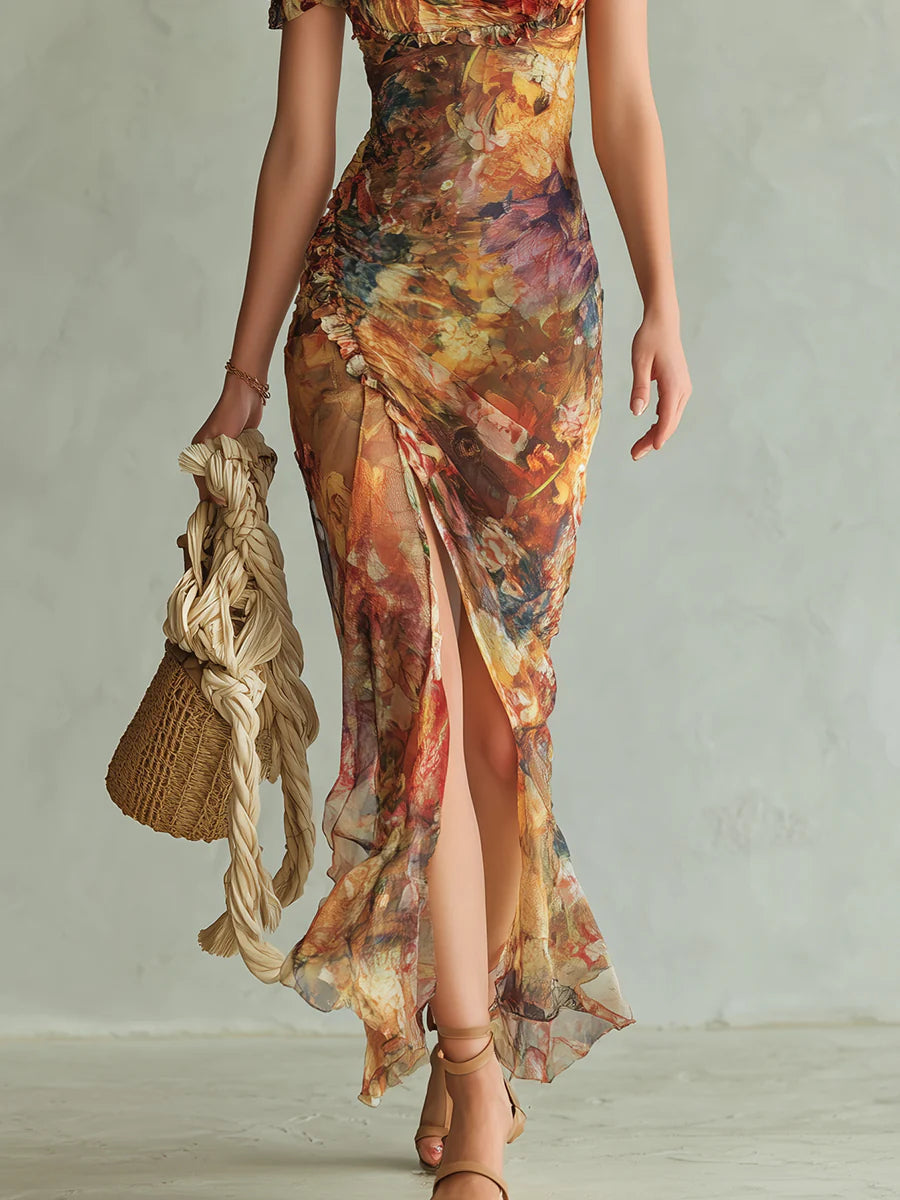 Maxikleid Sommer mit Boho-Print: Eleganz und Komfort für Feste 4