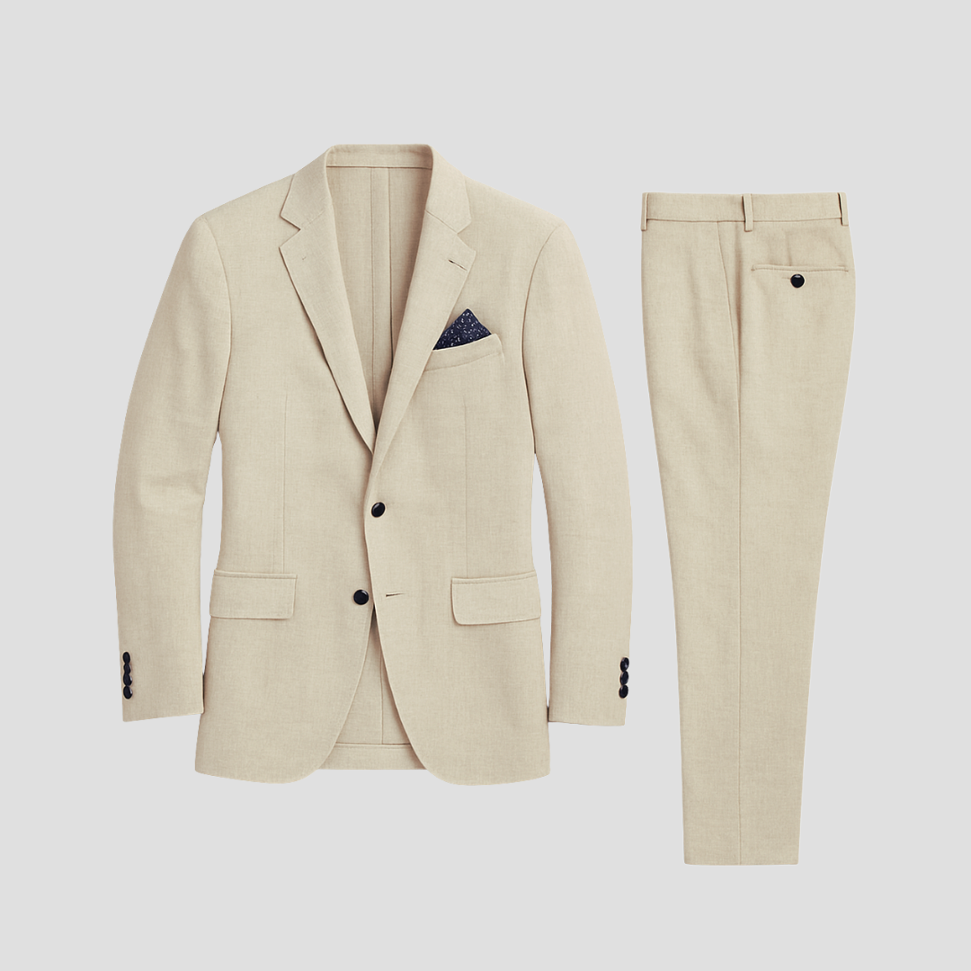 Zweiteiliger Slim-Fit-Anzug für Herren – Moderner, maßgeschneiderter Business-Look